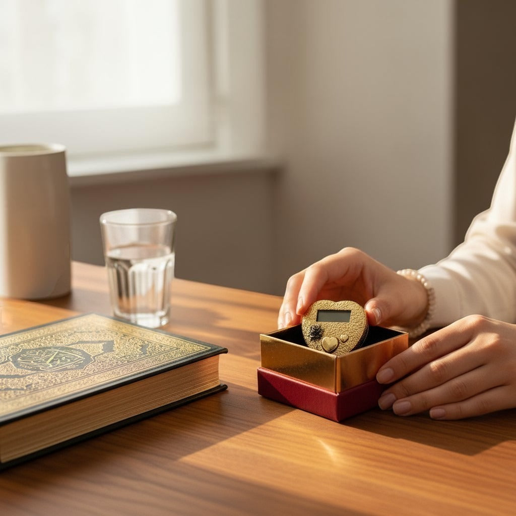 ZİKRA - Zikrin Zarafeti Özel Tasarım El Yapımı Zikirmatik Yüzük 25 Gr Premium işçilik