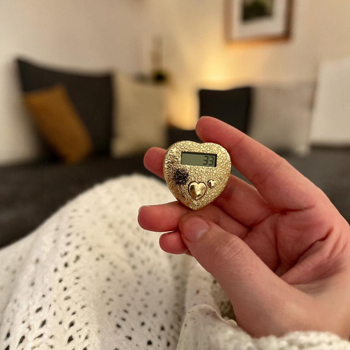 ZİKRA - Zikrin Zarafeti Özel Tasarım El Yapımı Zikirmatik Yüzük 25 Gr Premium işçilik